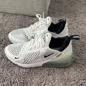 Nike Air Max 270 White and Black Shoes